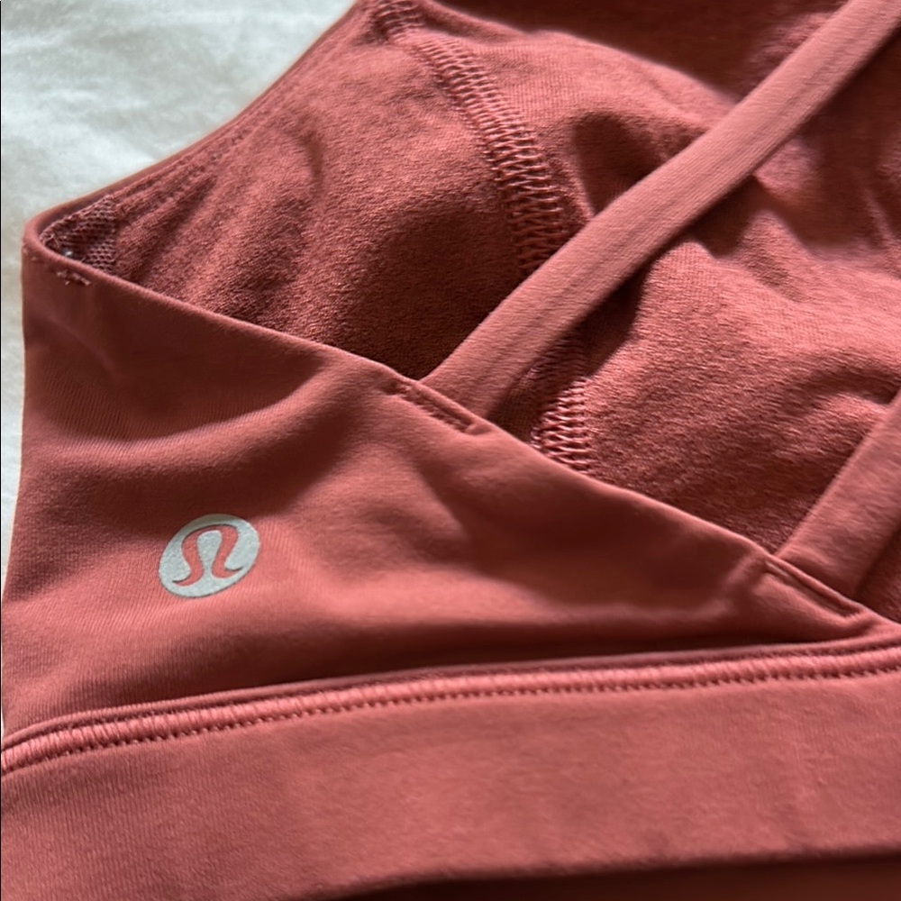 lululemon athletica Cross-Back Sports Bra - Rust - Picture 3 of 3